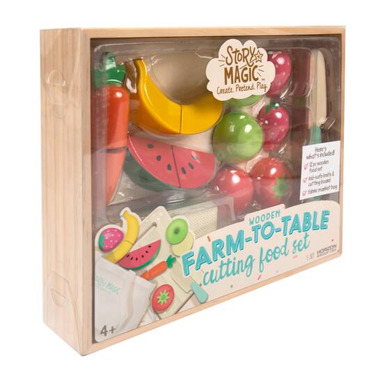 Story Magic Farm-to-Table Cutting Food Playset